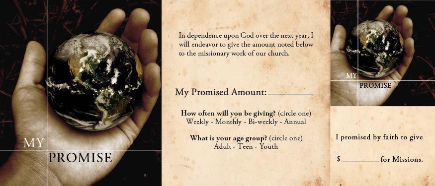 Faith Promise Card front